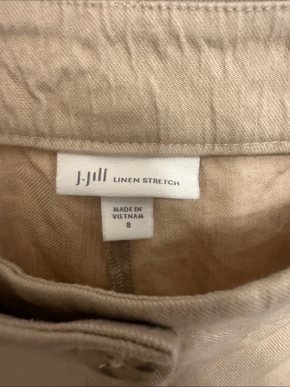 J. Jill Ankle Cropped Pants in Khaki Beige - Picture 2 of 3